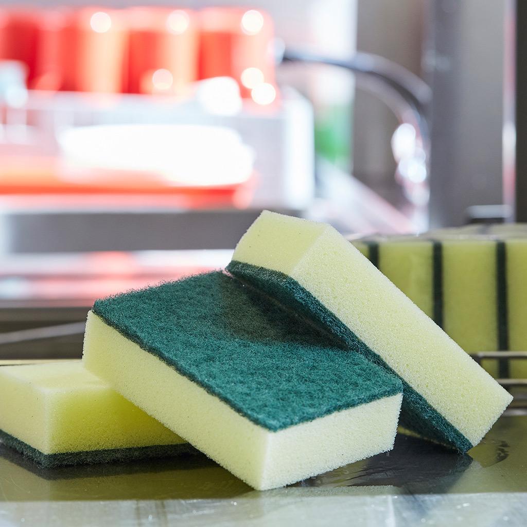 10 Pack - Large Sponge Scourers - Perfect for washing up and general cleaning - household cleaning